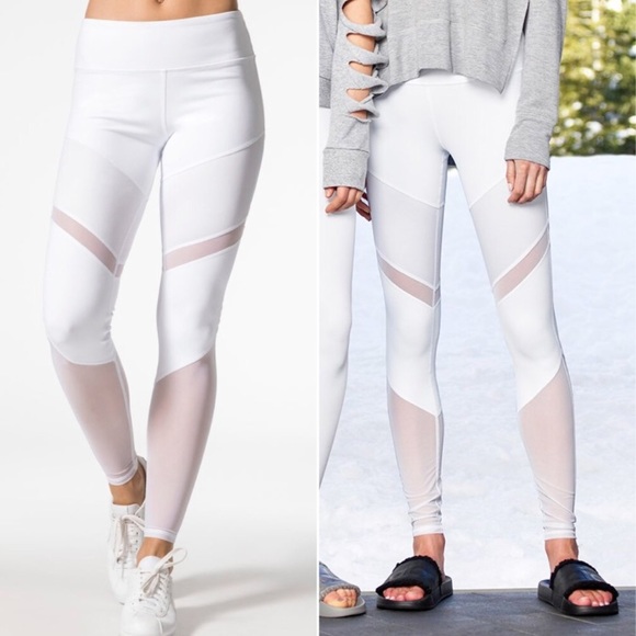 ALO Yoga Pants - Alo Yoga white mesh